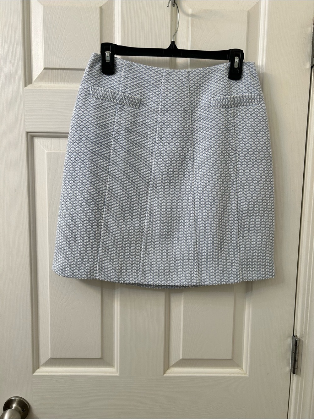 Brooks Brothers Petite Blue Tweed Pencil Skirt 4P